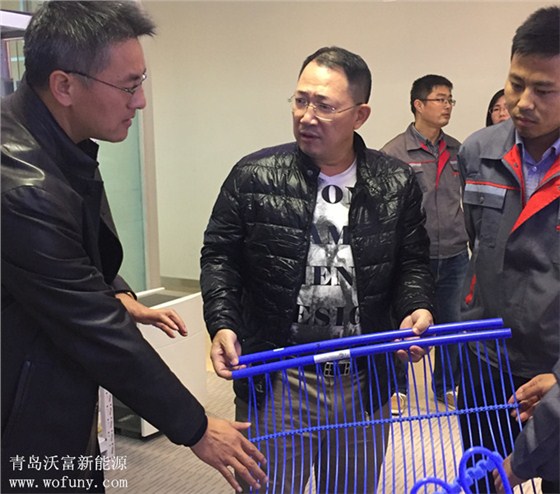 单仁参观指导沃富新能源